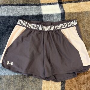 Under Armour Women's Pink and Purple Shorts